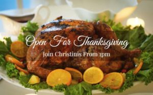 Christinis Ristorante Italiano Opens for Lunch and Dinner in Celebration Of Thanksgiving Holiday 2 Thanksgiving Turkey