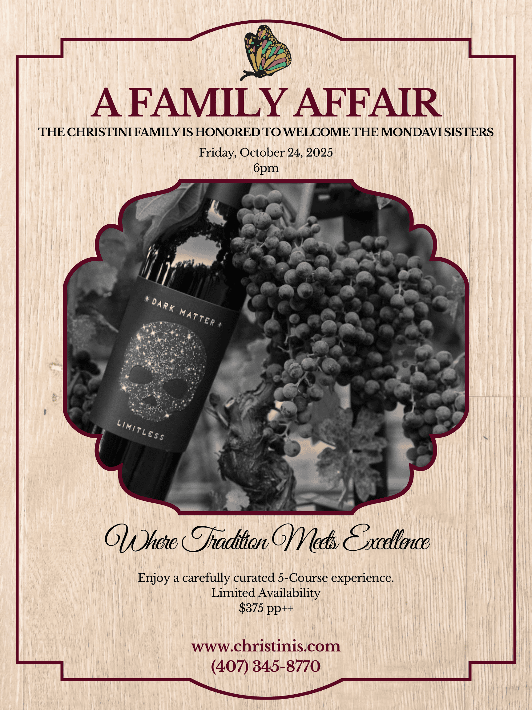 Mondavi Wine Pairing